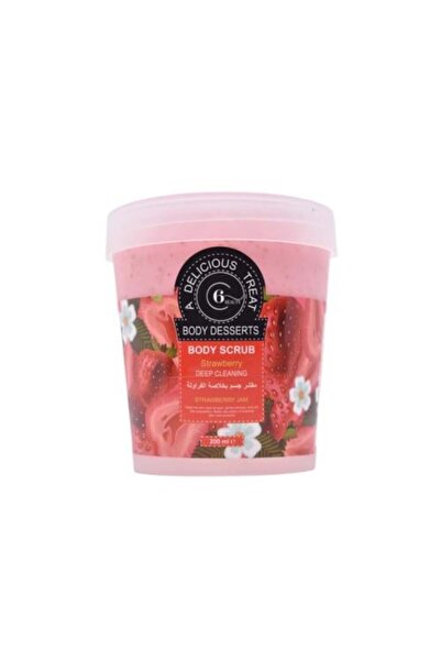 BabyRight مقشر الجسم بالفراولة من 6 بيوتي - 200 جرام