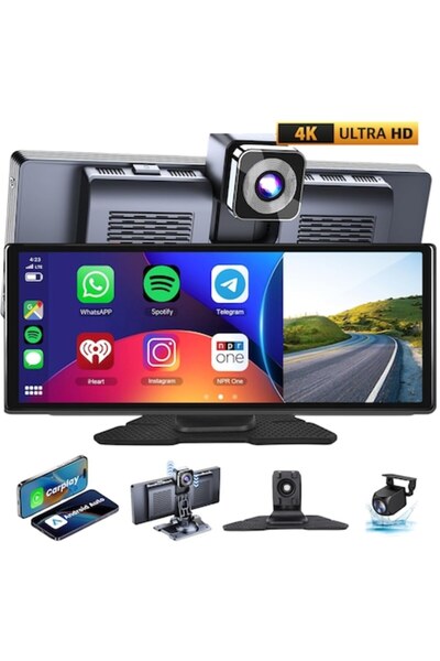 Evolve-x Navigație auto universală Evolve-x®, ecran de 10,27 inci, Apple Carplay și Android Auto wireless, Fr