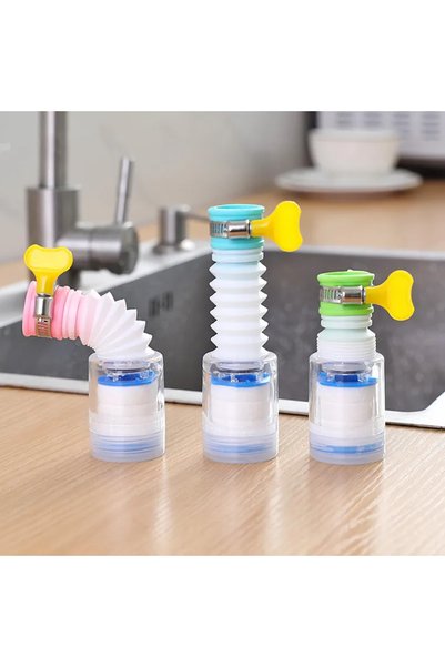 nelerbulurum 3 Pcs 360-Degree Rotatable Rust Sediment Chlorine Anti-Limescale Water Saving Faucet Head