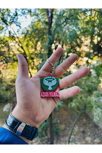 Orjin3D Kişiye Özel İsimli Amedspor anahtarlık Amed spor kişileştirilmiş ürün