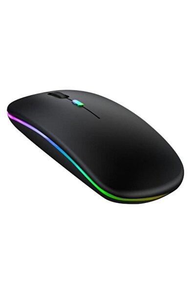 cribeau Mouse optic wireless cu iluminare LED RGB, negru, USB si Bluetooth