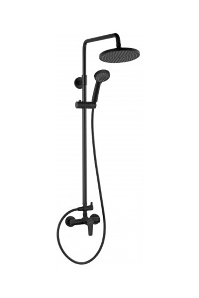 FERRO Sistem de duș cu baterie de perete, negru Ritto Black