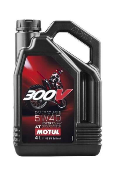 Motul Ulei de motor sintetic 4T 300V Factory Line OFF ROAD 5W40, 4 litri