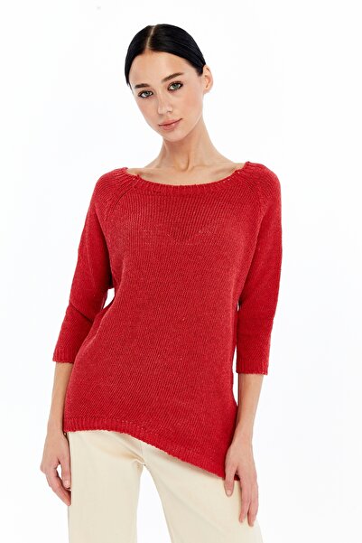 MA ananas Women's Black Back Drop Knitwear Tunic