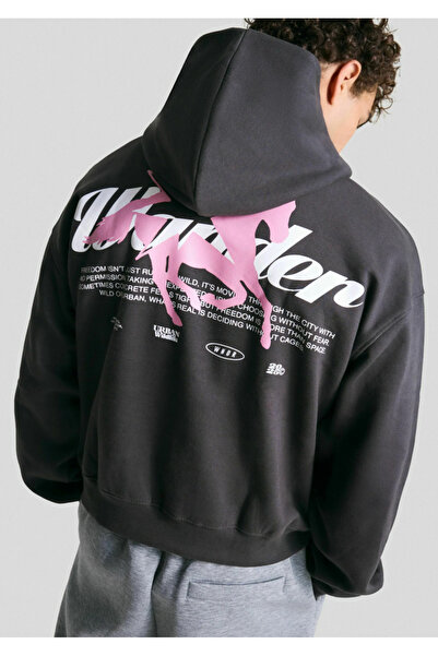 LAYORA Oversize Baskılı Hoodie