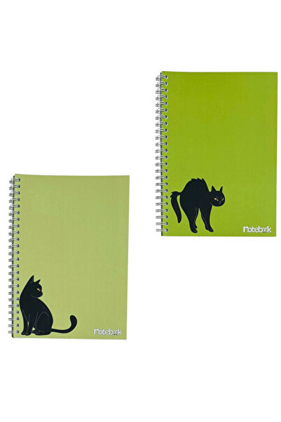 KarmaOfis A5 Spiral Cat Concept Notebook 40 Sheets 4-Ring (All Unlined)
