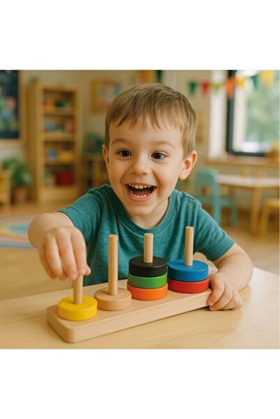 BToys Ahşap Zeka Ve Strateji Oyunu - Hanoi Kuleleri