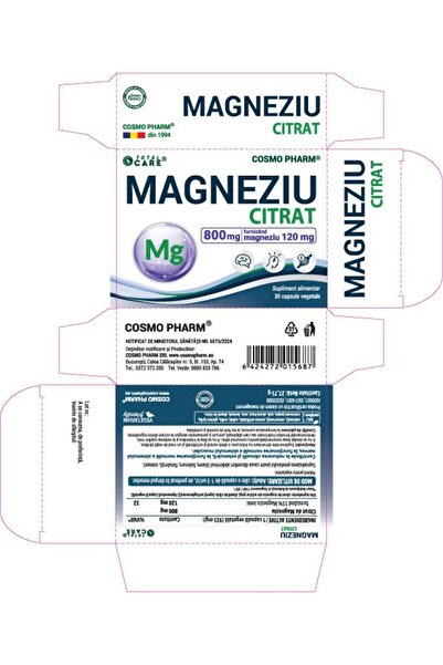 Cosmo Pharm Magneziu Citrat 800 mg – Magnesium Elemental 120 mg