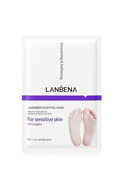 LANBENA Μάσκα Απολέπισης Ποδιών, Lanbena, Λεβάντα, Ενυδατική και Μαλακτική Δρ...