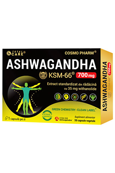 Cosmopharm ASHWAGANDHA KSM-66 ~ 700 mg cu 35 mg Withanolide