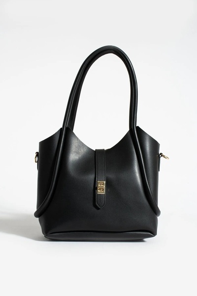 Rosmod Geantă de mână și de umăr pentru femei, neagră, Puppy