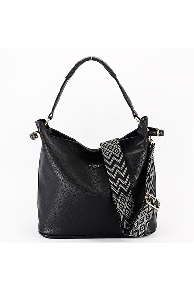 Flora&Co Paris geantă neagră cu husă detașabilă B-F6966 M11