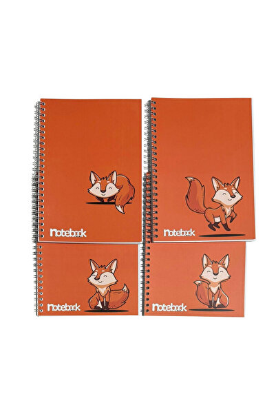 KarmaOfis A5 Spiral Fox Concept Notebook 40 Sheets 4-Ring (All Unlined)
