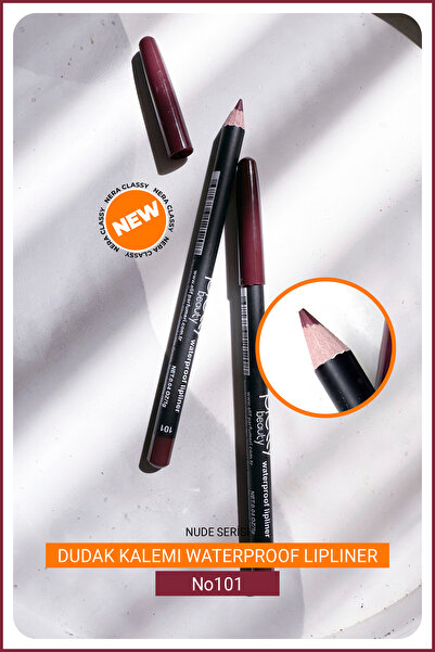 Nera Classy 2 قطعة من محدد الشفاه المقاوم للماء Dudak Kalemi من سلسلة Nude