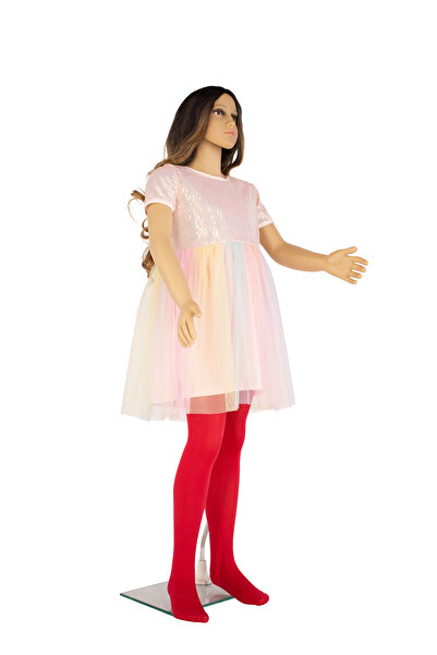 PETRA-ELISA Children's Microfiber Tights 40 DEN Irina, Red, 3-6 years