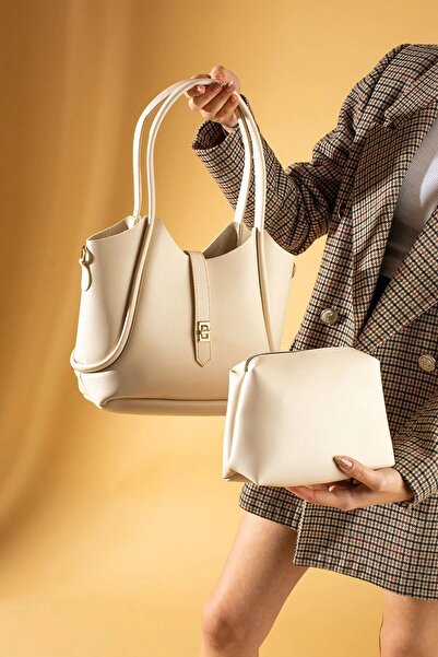 Rosmod Geantă de mână și de umăr pentru femei, cremă Puppy