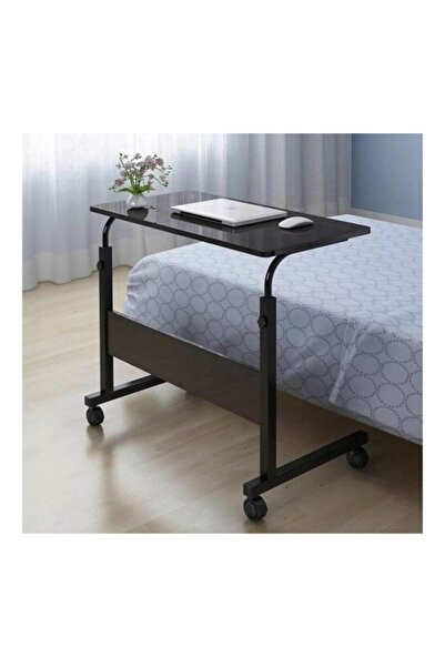 KESNUP Height-adjustable mobile laptop table, 80 x 40 cm, Black