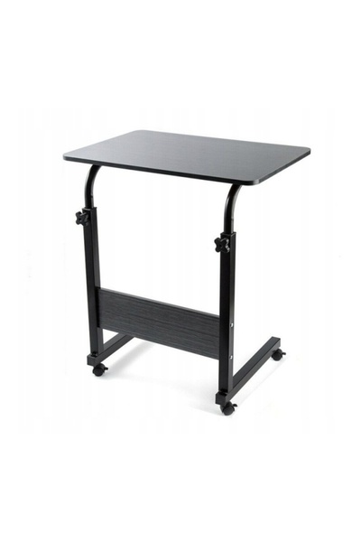 KESNUP Height-adjustable mobile laptop table, 80 x 40 cm, Black