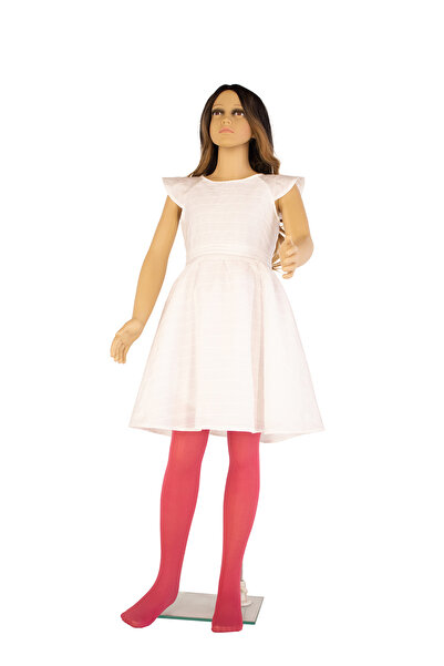 PETRA-ELISA Children's Microfiber Tights 40 DEN Irina, Raspberry Red, 11-13 years