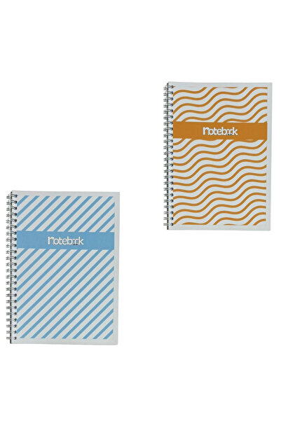 KarmaOfis A5 Spiral Bound Lined Notebook 40 Sheets 4-Hole (All Unlined)