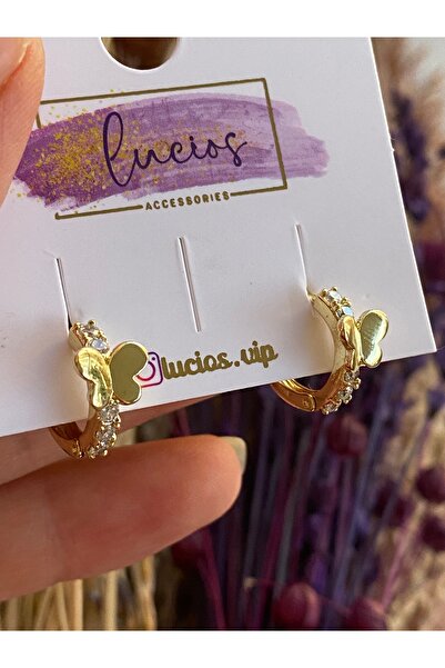 Lucios Vip kelebek çocuk küpesi ( 6-12 yaş için uygundur.)