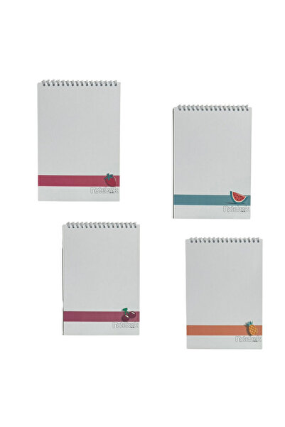 KarmaOfis A6 Spiral Fresh Fruit Concept Notebook 40 Sheets 7-Ring (All Unlined)