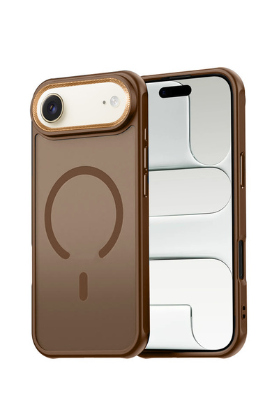 Wtech غطاء حماية مغناطيسي أنيق شفاف من السيليكون الصلب هجين لهاتف Apple iPhon...