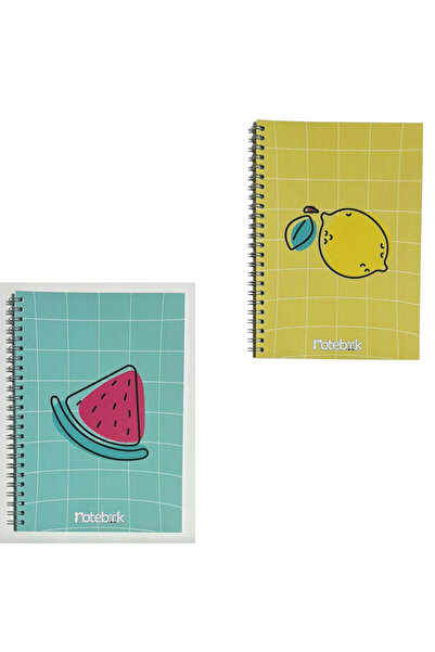 KarmaOfis A5 Spiral Fruit Concept Notebook 40 Sheets 4-Ring (All Unlined)