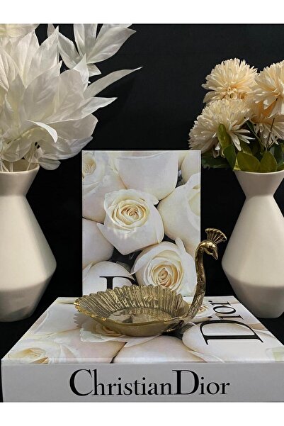 DecoZel Brass Cast Swan Turkish Delight Bowl Candy Bowl Chocolate Bowl Presentation Bowl Object