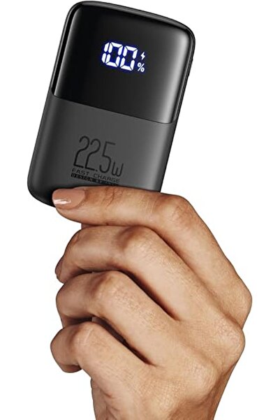 Generic بنك الطاقة، شاحن محمول صغير 22.5 واط USB C 10000 مللي أمبير في الساعة، حزمة بطارية شحن سريع PD3.0 QC4.0، 3