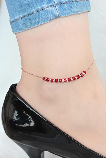 Inure Jewelry خلخال نسائي من الخرز هال هال