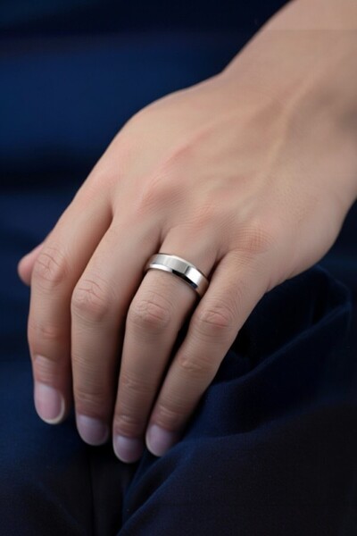 Moda Gümüş 925 Ayar Gümüş 5 mm Düz Alyans