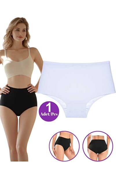 ROSEPERİ Chiloți de damă cu talie înaltă din bumbac lycra, confortabil pentru zi cu zi