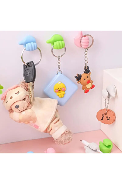 AROMENZA منظم الكابلات متعدد الأغراض وحامل المفاتيح الملون (مجموعة من 4) - أد...