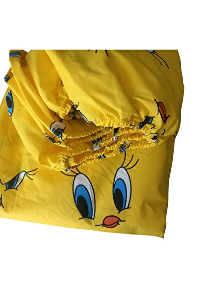 VIKI DISAIN Fitted sheet 180x200 with playful print