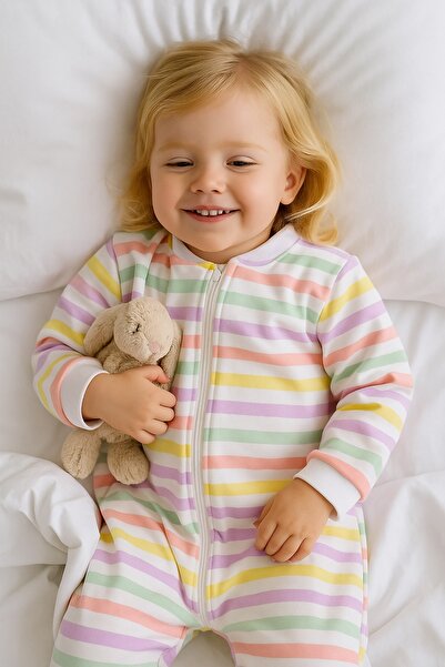 Melekpare كيس نوم للأطفال من الجنسين مصنوع من القطن السميك المبطن بنمط 1.5 توج