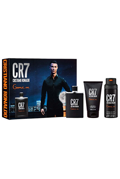 CRISTIANO RONALDO مجموعة Cr 7 Game On (M) عطر 100 مل + عطر 150 مل + سبراي للج...