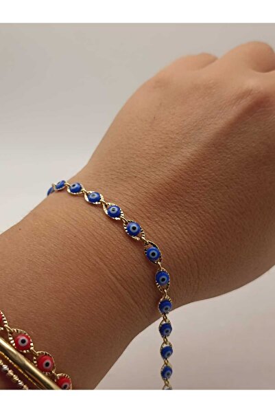 TLSMACCESORIES XUPING NAZAR BONCUKLU ÇELİK BİLEKLİK GOLD