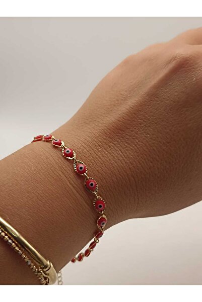 TLSMACCESORIES XUPING NAZAR BONCUKLU ÇELİK BİLEKLİK GOLD