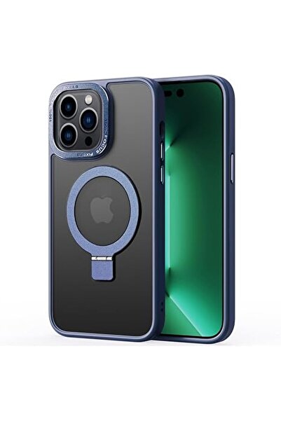 Generic جراب مغناطيسي متوافق مع iPhone 13 Pro، غطاء خلفي شفاف غير لامع غير قا...