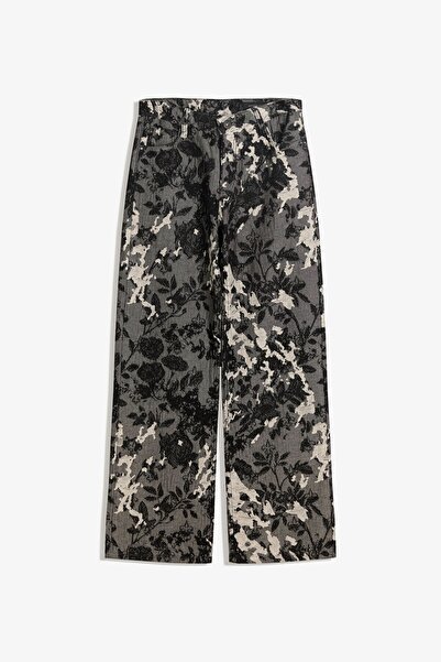 Bershka Baggy fit jakarlı jean