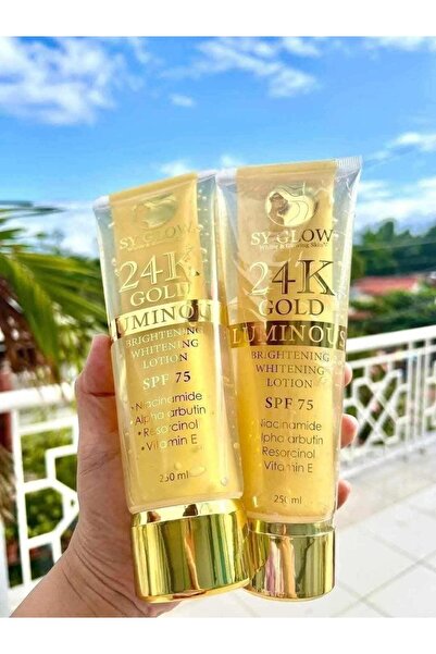 Sy Glow لوشن بعامل حماية من الشمس SPF 75 - للعناية بالبشرة وتفتيحها وحمايتها ...