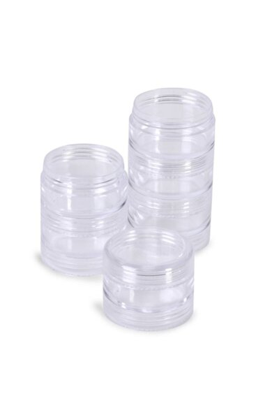 SHOPIENS Set 6 cutii organizatoare cu capac din plastic Shopiens®, transparen...