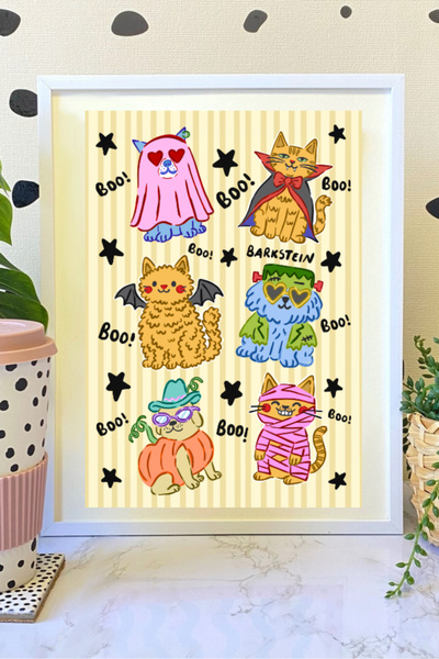 Hello Melody Design Εκτύπωση από τη συλλογή εκτυπωμάτων - "HALLOWEEN PETS for...