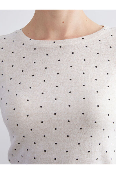 LC Waikiki Блискучі вибори від Shining Store | Жіночий боді з велосипедним коміром і крапками