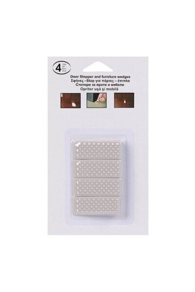 SHOPIENS Set 4 opritoare pentru uși și mobilă Shopiens®, podea ABS, 5 x 2 cm,...