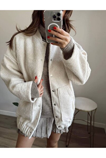 asyadabutik Γυναικείο μακρύ παλτό μπουφάν μπουφάν