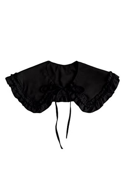 KESNUP Αποσπώμενος γιακάς, κλασικό ρετρό σχέδιο με βολάν και κλείσιμο με φιόγ...