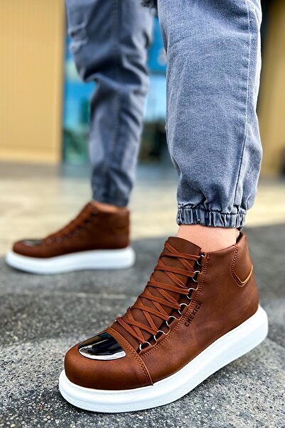 Zerenyus Ανδρικές χειμερινές μπότες Roma Mirror Lace-up καφέ