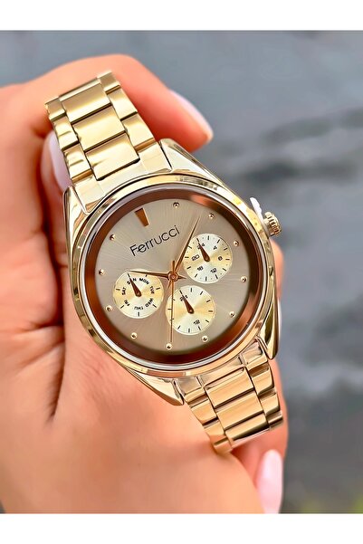 Ferrucci Women's Wristwatch Original Watch Steel Band Waterproof 2 Years Warranty Bracelet Gift